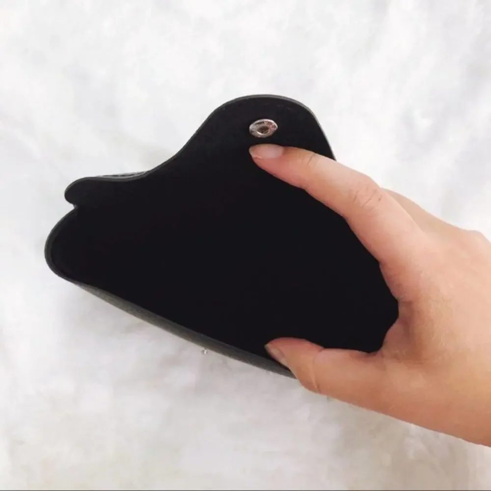 Wyatt Black Faux Leather Sunglass Case